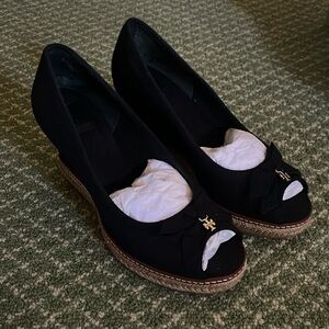 Tory Burch wedge heel. Brand new never worn.